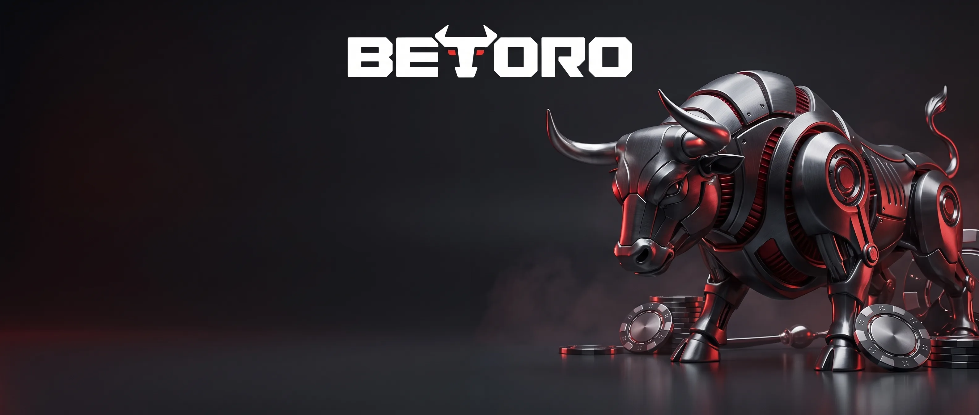 Betoro med en metallisk tyr og røde detaljer